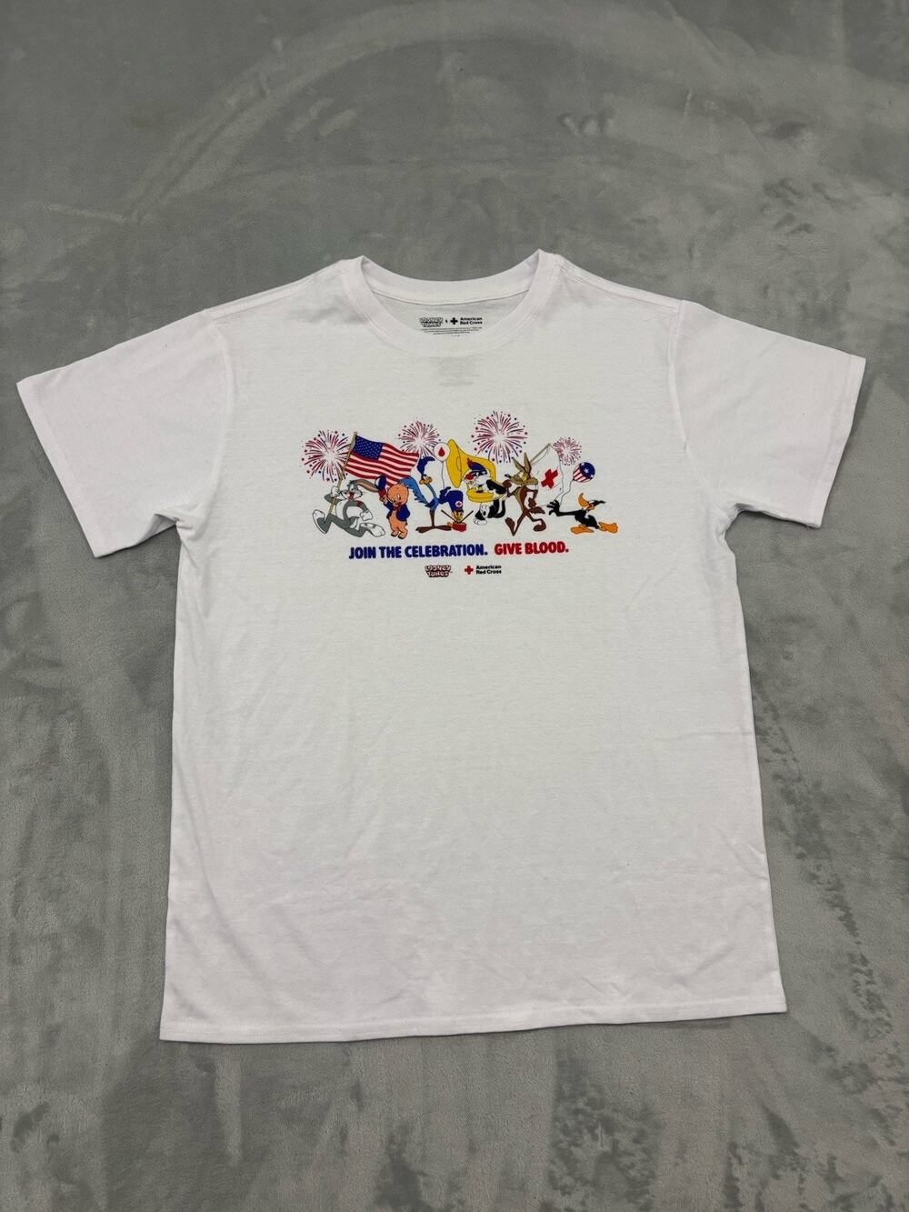American Red Cross 2026 Looney Tunes T-Shirt Size Large